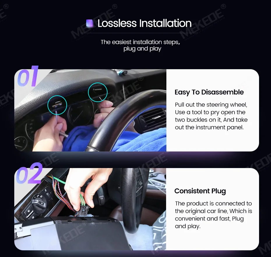 Mekede LCD-Dashboard Digitales Kombiinstrument für BMW 5/6/7er Serie X3/X4/X5/X6 F01 F07 F10 F15 F16 F25 F26 Tachometer Virtuelles Cockpit – Detail 5
