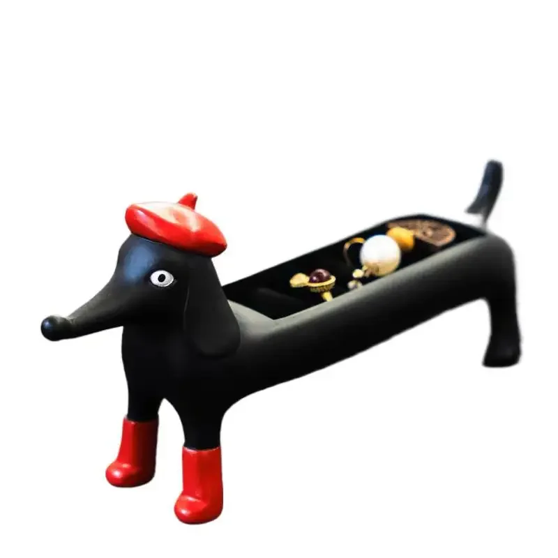 

cartoon creative jewelry box storage display stand, cute little exquisite gift tabletop