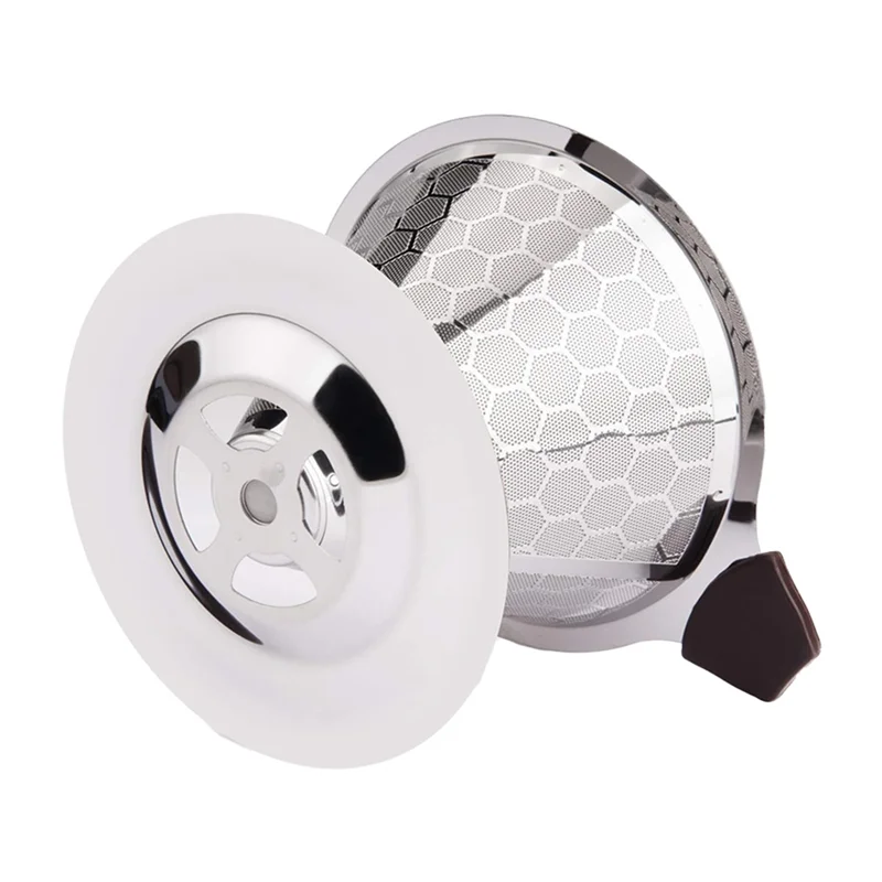 CKFAM-Pour Over Coffee Filter Dripper Reusable Stainless Steel Drip Coffee Maker Cone Coffee Mesh Filters For 1-4 Cup view 6