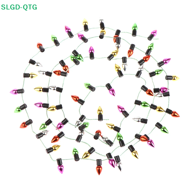 NEW 1PC 1:12 1 String Of Fake Lights Mini Furniture Accessories String Lights  Christmas Good Decoration Dollhouse Miniature