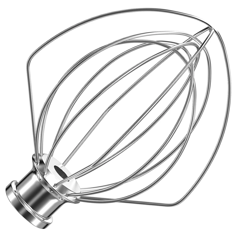 K45WW Stainless Steel 6-Wire Whip Attachment For Kitchenaid Tilt-Head Stand Mixer 4.5-5 Quart Bowl Whisk Replacement