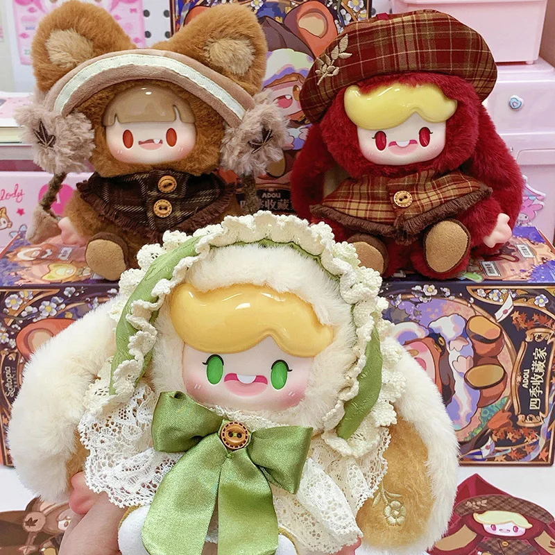 

ADou Four Seasons Collector Blind Box ADou Vinyl Plush Blindbox Anime Doll Pendant Surprise Bag Decor Doll Mystery Box Toys