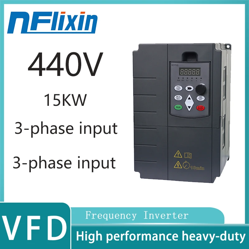 440V 2.2KW-15KW frequency converter, high-efficiency and energy-saving three-phase motor speed control artifact