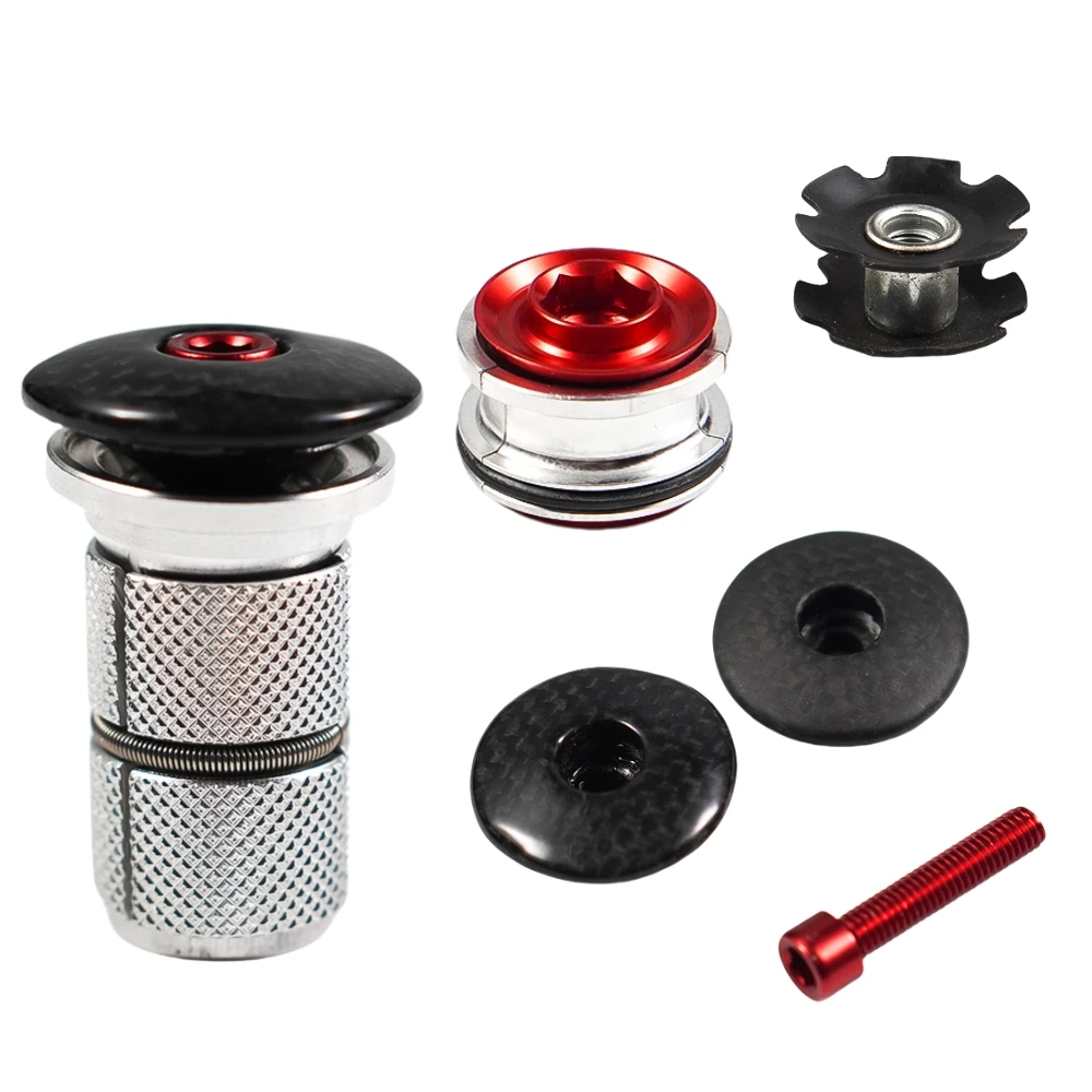 CNC Fahrrad Zubehör Fahrrad Vorbau Kappe & Headset Gabel Kompression Stecker Expander, Stern Mutter, MTB Rennrad Headset Gabelschaft teil