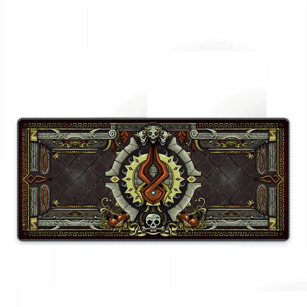 Brown Hades Gaming Mouse Pad Laptop Keyboard Desk Pad Gamer Peripheral Non-slip Base Suitable for Computer Games and Office