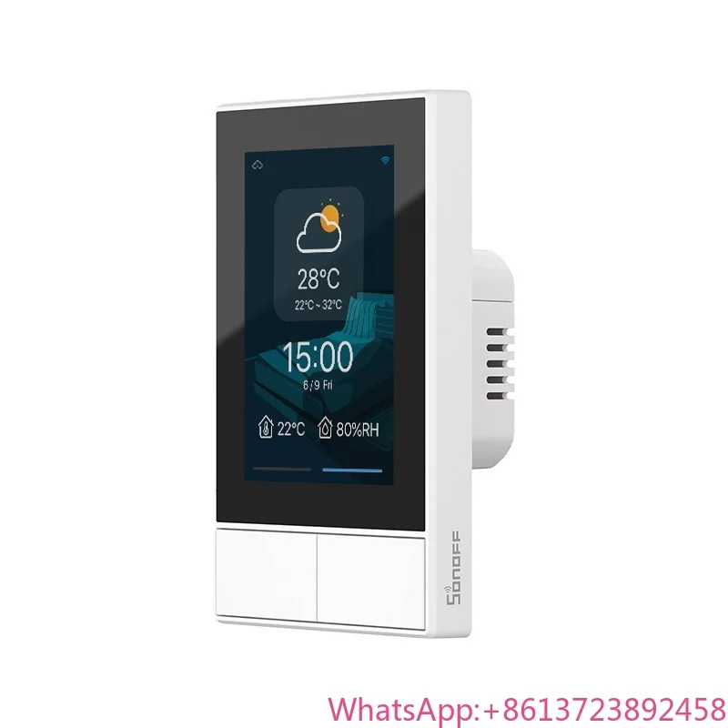 SONOFF NS White Panel US/EU Smart Scene Wall Switch Display Switch App Control With Ewelink