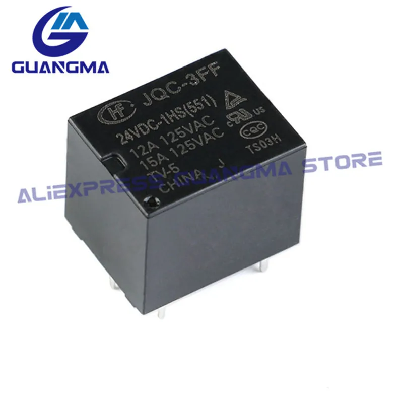 Imagem -05 - Relé Jqc3ff005-1hs Jqc-3ff-012-1zs Jqc-3ff-024 1hst Hf3ff-012 1zst 50 Pcs Hf3ff- 005 009 012 0241hs 1hst 1zst 4pin 5pin 10a