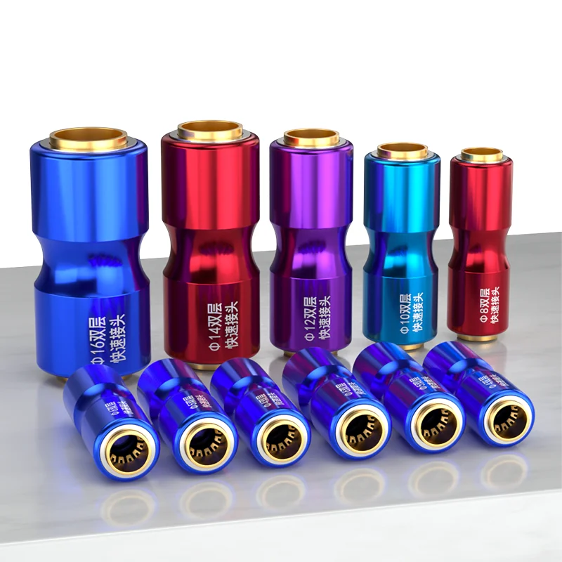 

Truck air hose quick connector double-layer explosion-proof pneumatic quick connect straight connector 4/6/8/10/12mm