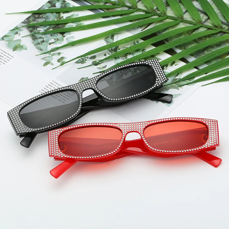 Edgy Y2K Narrow Frame Sunglasses, Retro Small Frame Design, Trendy Street Style Statement, Unisex Uv Protection Eyewear 5056