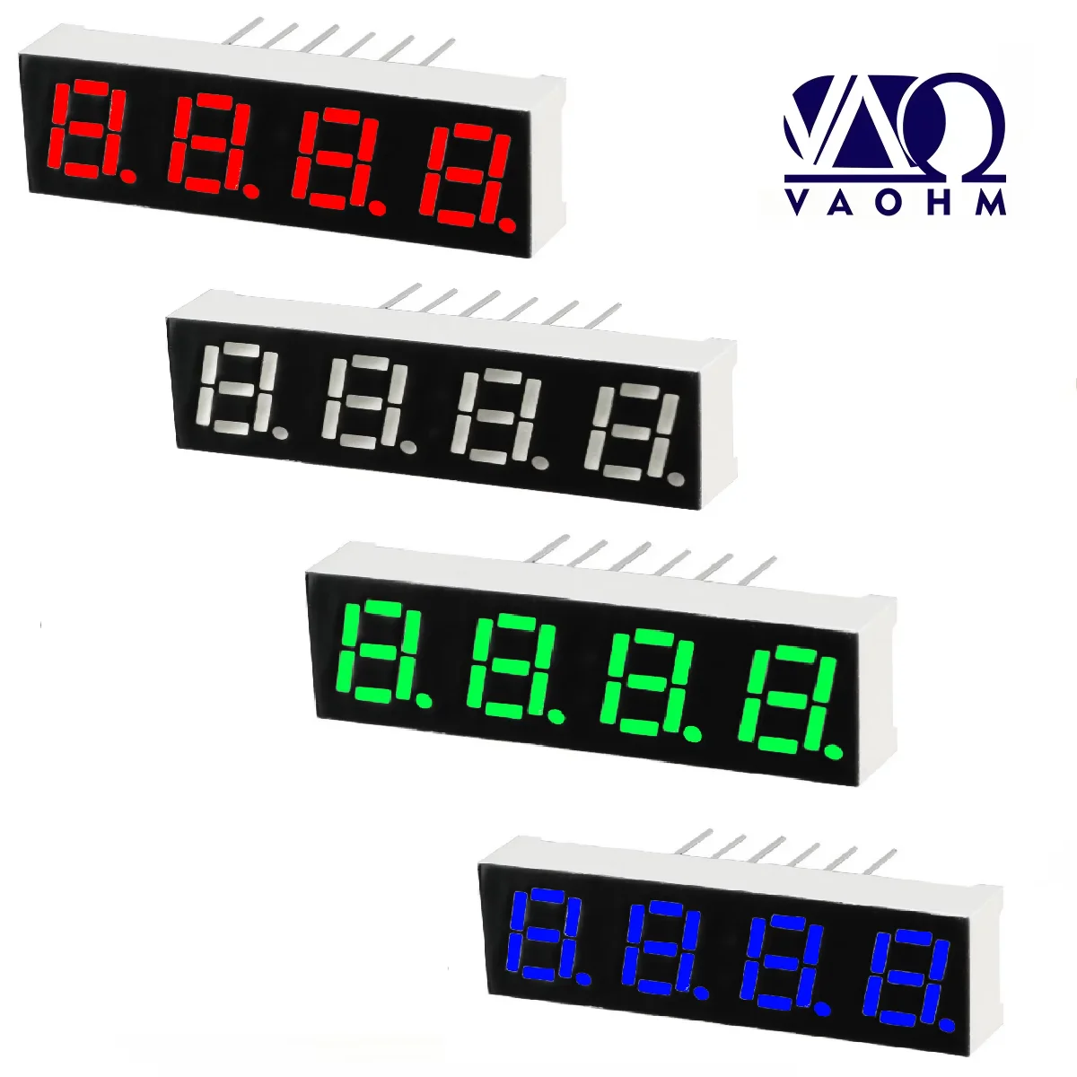 10PCS 3641AH 3641AB 3641AG 3641AW 0.36 Inch Common Cathode Four Digit Seven Segment Led Display Tube 10Pin Red Blue Green White