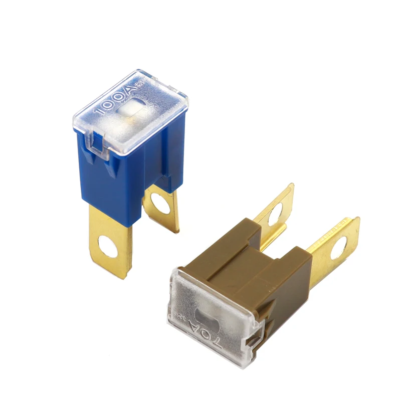 【10-2PCS】Mini Small Medium Automotive Car truck van square Fuse long feet male Fuse 20A 30A 40A 50A 60A 70A 80A 90A 100A 120A