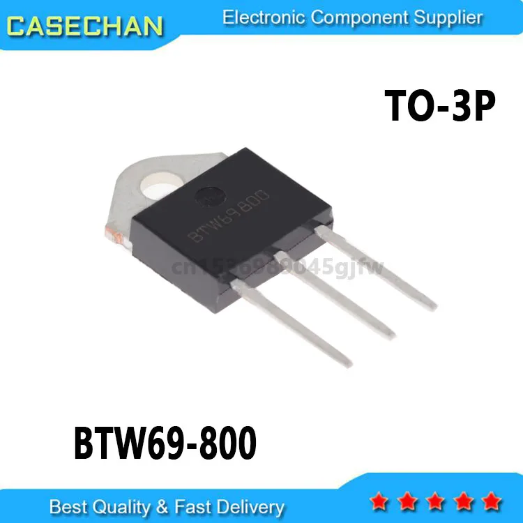 10PCS  BTW69-800 BTW69 50A / 800V TO-3P