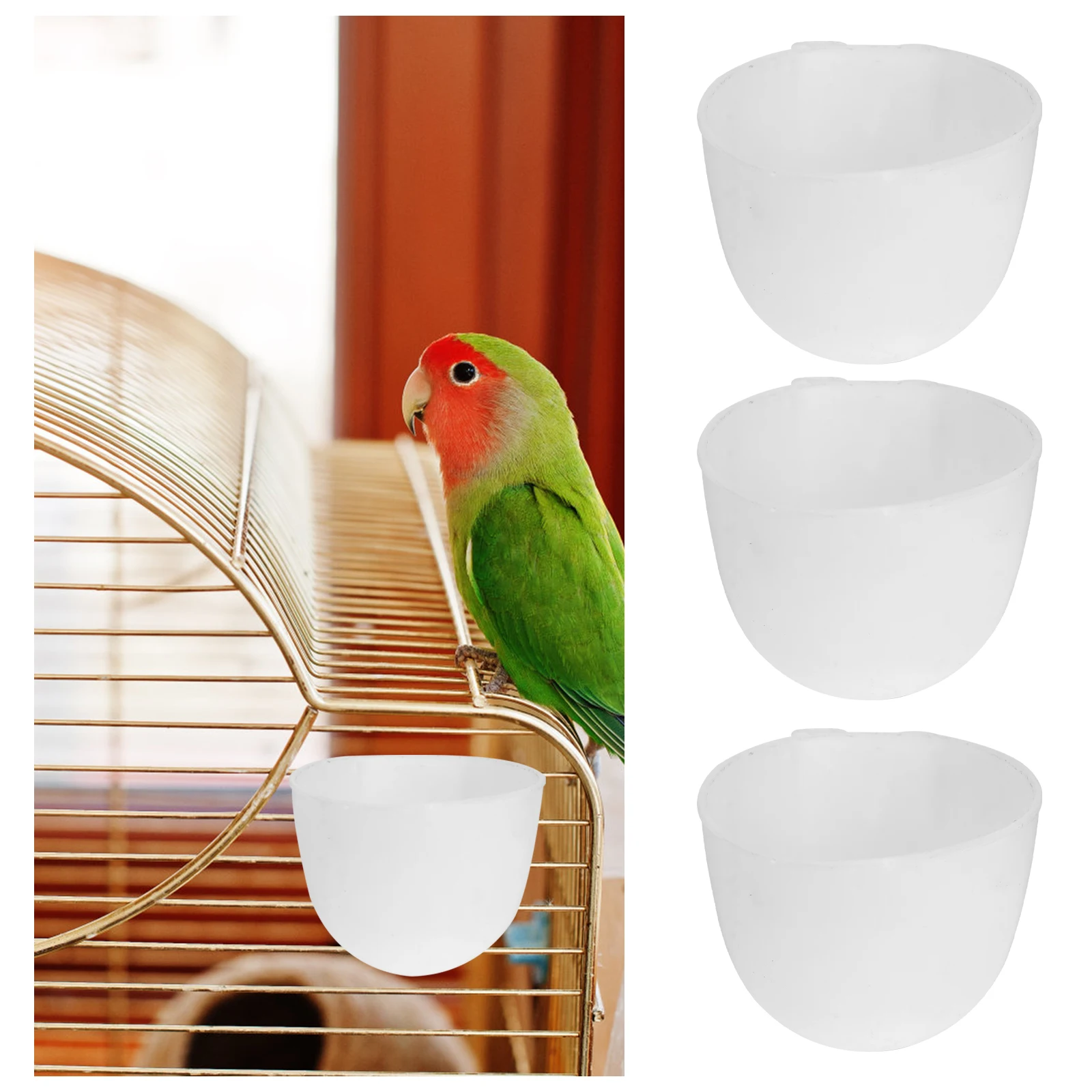 

20pcs Bird Feeder Water Poultry Cage Drinker Dispenser White Heavy Duty Plastic Durable Connects Bucket Square Round Pipe For