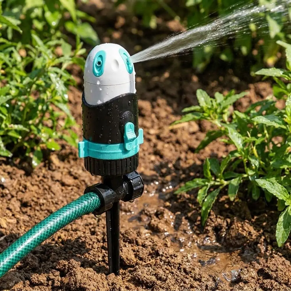 Adjustable 360 Degree Rotating Sprinkler Ground Insert Type Water Saving Garden Irrigation Sprinkler Plastic Nozzle Leak-proof