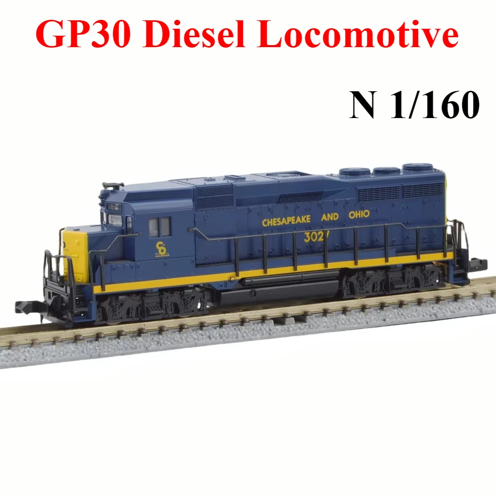 

Масштабная модель поезда N (1/160) GP30, дизельный локомотив 4738, аналоговая версия DC, коллекционная модель для демонстрации, игрушка-подарок для мальчиков