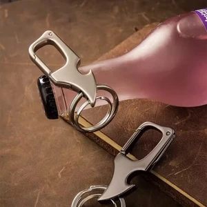 Multi function keychain with FFolding Knife, detachable delivery belt, bottle opener, creative personality, anti loss 12 Main Sales Bottle Opener - №7
