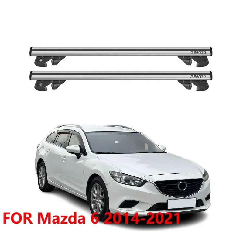 

Алюминиевые поперечины багажника на крышу для Mazda 6 2014-2021, серые, 2 шт.
