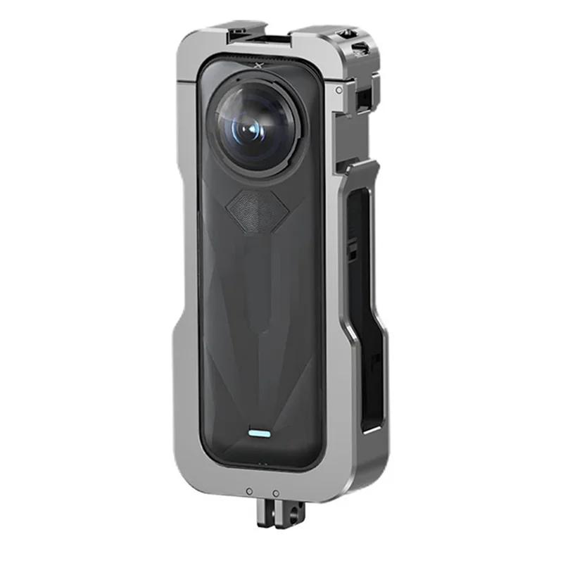 【البيع الساخن!】قفص إطار واقي لـ Insta360 X5 مع حافظة مثبتة على الحذاء البارد لملحقات كاميرا Insta 360 X5