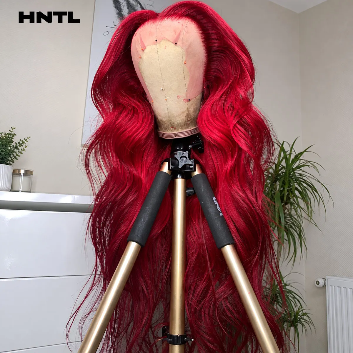 Body Wave Red Burgundy Lace Front Glueless Wigs 100% Human Hair 13x6 13x4 Transparent Lace Front Wigs Pre Plucked Ready to Wear