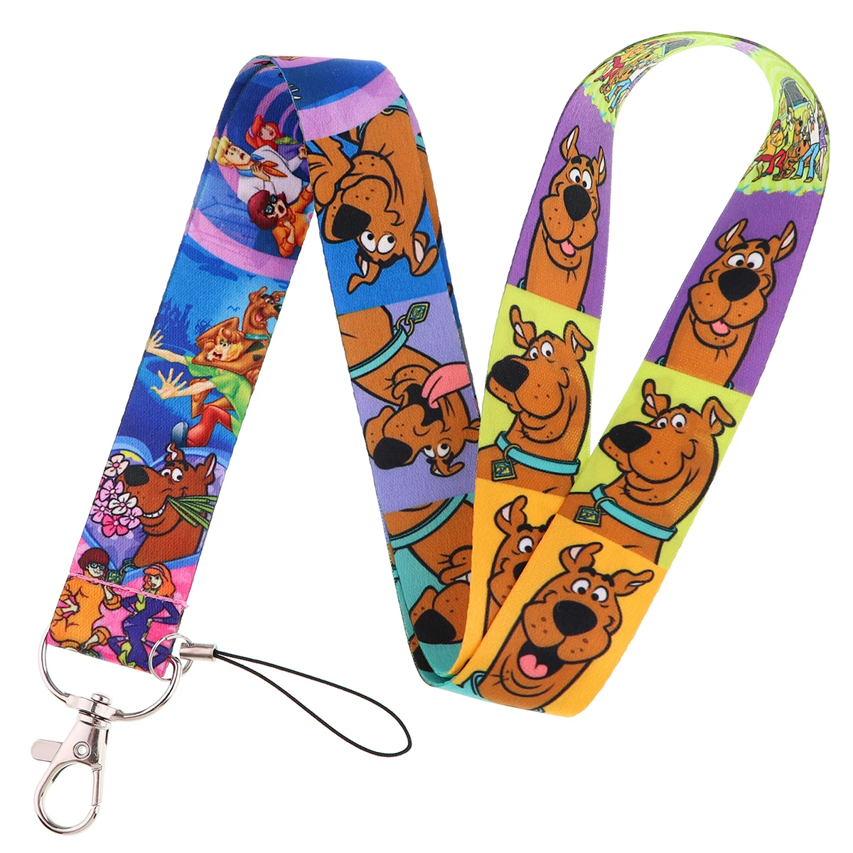 YQ1127 Cartoon Key Lanyard Friends Family Phone Strap for Pendant Key ID Badge Holder Neck Strap Keychain Cord Keyrings Lariat