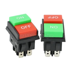 1Pcs WF03-C1 Rocker Ship Shape Switch 4Pin 6 Pin ON/OFF 14A/16A 125/250V Red Green Reverse Meat Grinder Power Switch JD03-C1