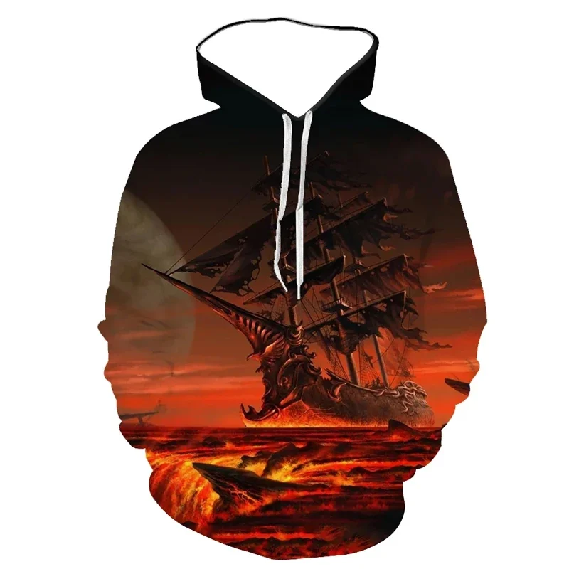 Volcanic Natural Scenery Fashion Style 3D Printed Hoodies Unisex Pullovers Hoodie Casual Sweatshirts Street Top Tracksuit