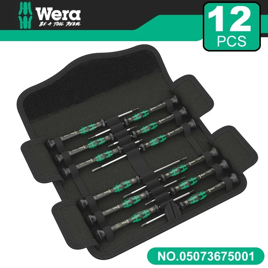 

WERA Kraftform Universal Precision Screwdriver Set Phone Watch Camera Repair Screwdrivers Kit hand tools 05073675001 12 PCSBui