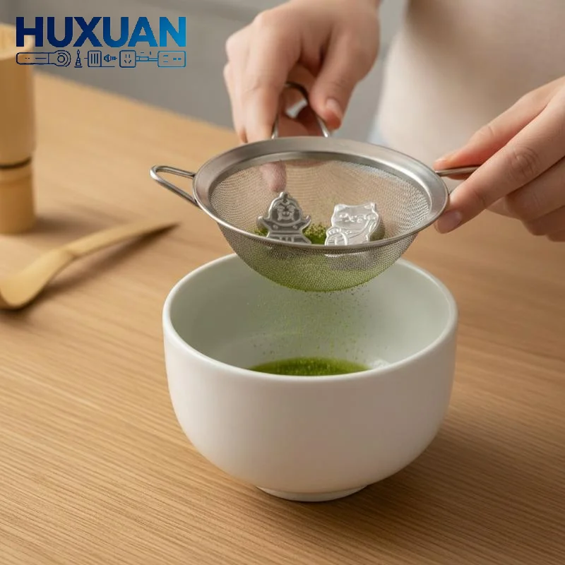 316 Stainless Steel Fine Mesh Matcha Sifter, Anti-Caking Sieve, Portable Tea & Baking Tool for Home Cafe Outdoor Picnic