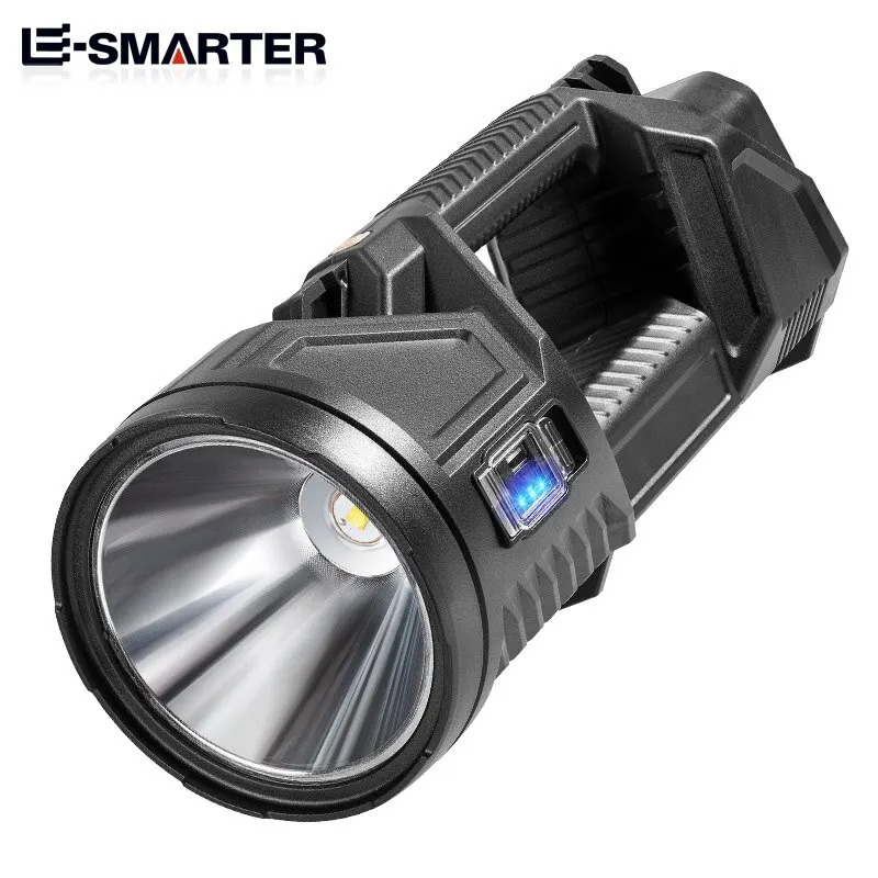 Powerful Spotlight Portable Searchlight Large Capacity Lithium Battery Rechargeable Lamp With Power Bank Function Flashlight