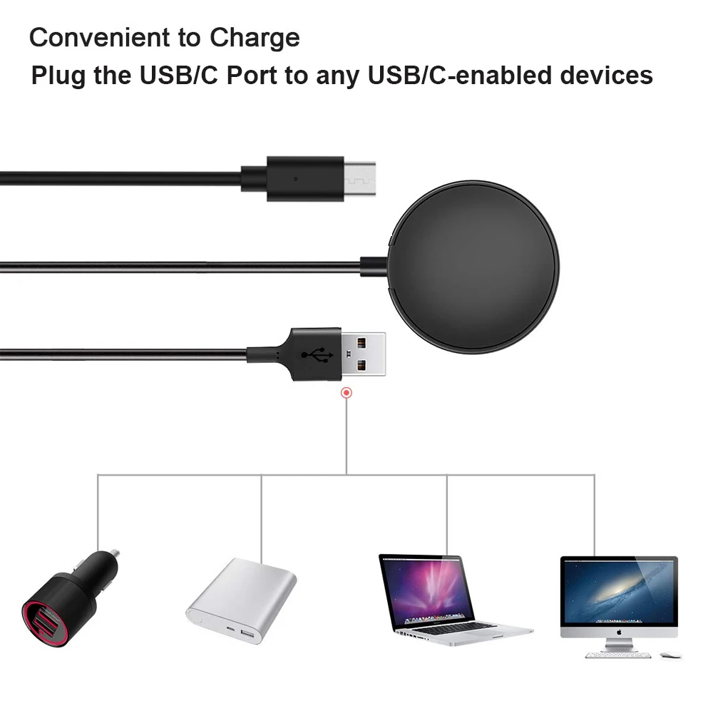 Chargeur USB et type C pour Galaxy Watch 6, câble de charge pour Galaxy Watch 5 Pro, 3, 4 Classic, Active 2, Security e2, Watch6, Watch3, Watch5