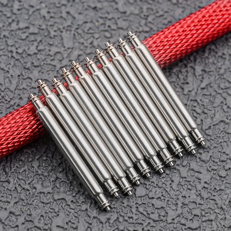 Dia 2.5mm Spring Bar Link Pins Fits 20mm/22mm/24mm Watch Strap Diving Fat Spring Bars Spring Bars Watchmaker Replacement Custom