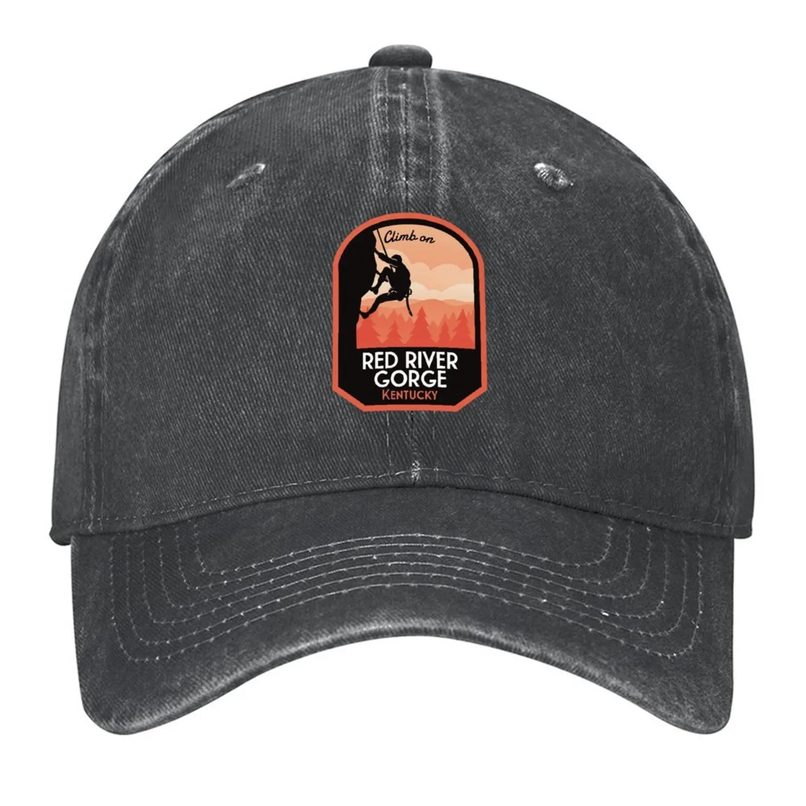 

Red River Gorge Kentucky Rock Climbing Baseball Cap Trucker Cap Male hat cute Golf Hat Man Women Caps Men's