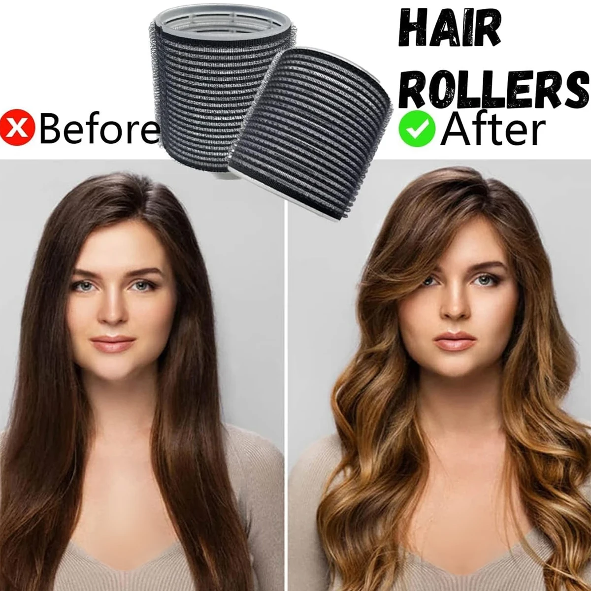 13pcs/Set Self Grip Hair Rollers No Heat Hair Clip Curlers Heatless Curls Hair Bangs Volume Self-adhesive Hook DIY Styling Tools view 2