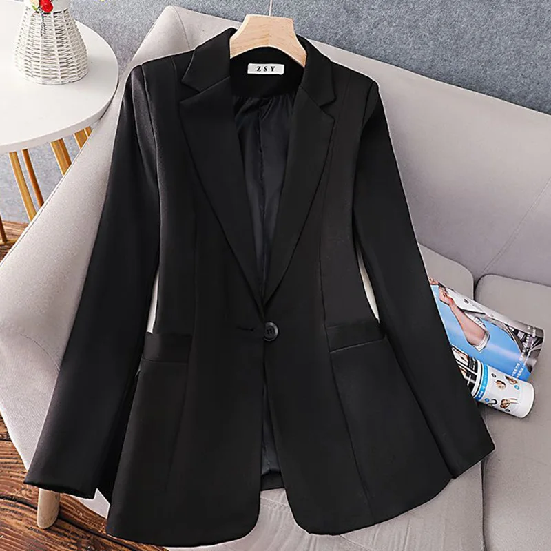 Elegant Solid Color Spliced Pockets Casual Blazer Women\'s Clothing 2023 Autumn New Oversized Office Lady Tops All-match Blazers