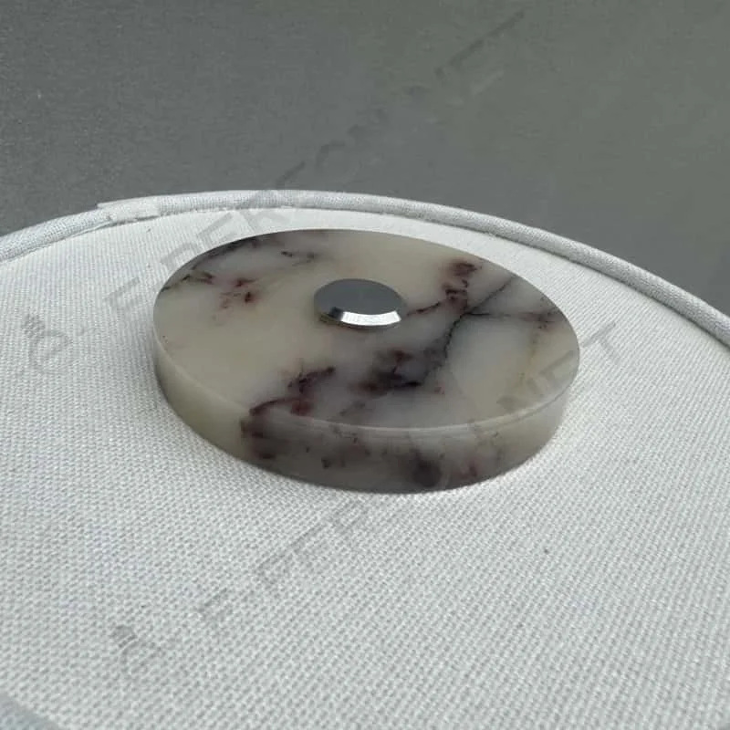 Luxury Marble Table Lamp with Fabric Shade | Modern Decorative Bedside Light for Living Room & Bedroom