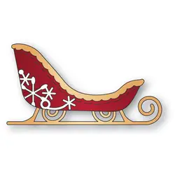 Christmas Festive Sleigh Metal Cutting Dies for DIY Making Card Scrapbook Embossed Paper Album Craft Supplies 2025 New Cut Die