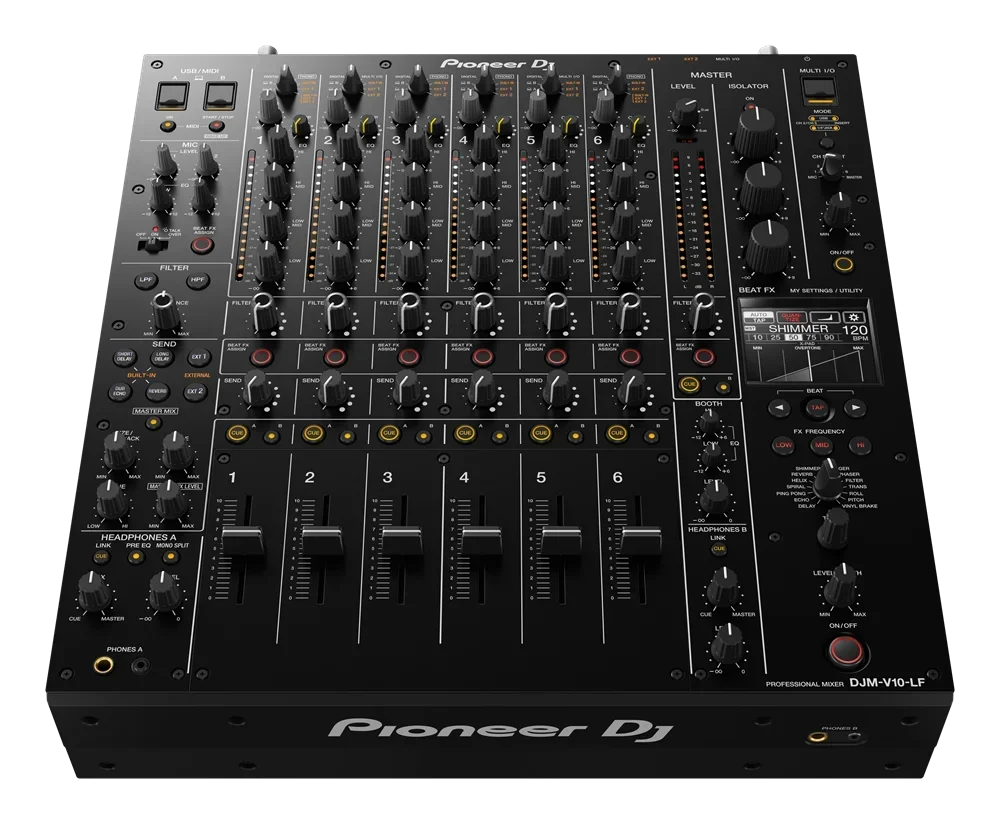 DJM-V10-LF Digital DJ Audio Mix 6-Channel Extended Volume Audio Mixer