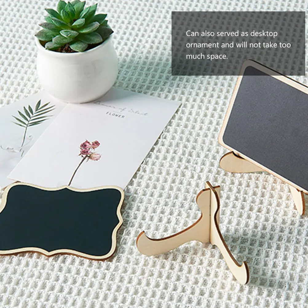 

Small Wooden Blackboard Ornaments Mini Chalkboard Display Chalkboards Easel Message Decorations