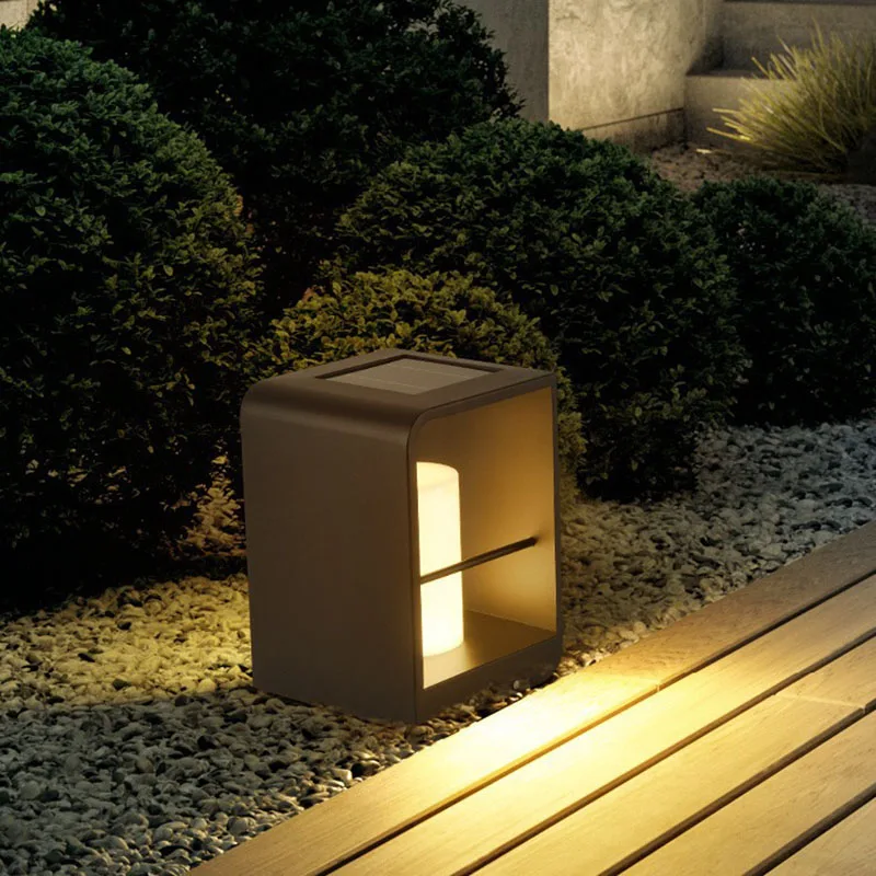 Imagem -02 - Led Solar Lawn Light para Exterior Mármore Luminoso Impermeável Luxuosa Villa e Iluminação do Jardim Luxuosa Casa e Villa 110v 220v