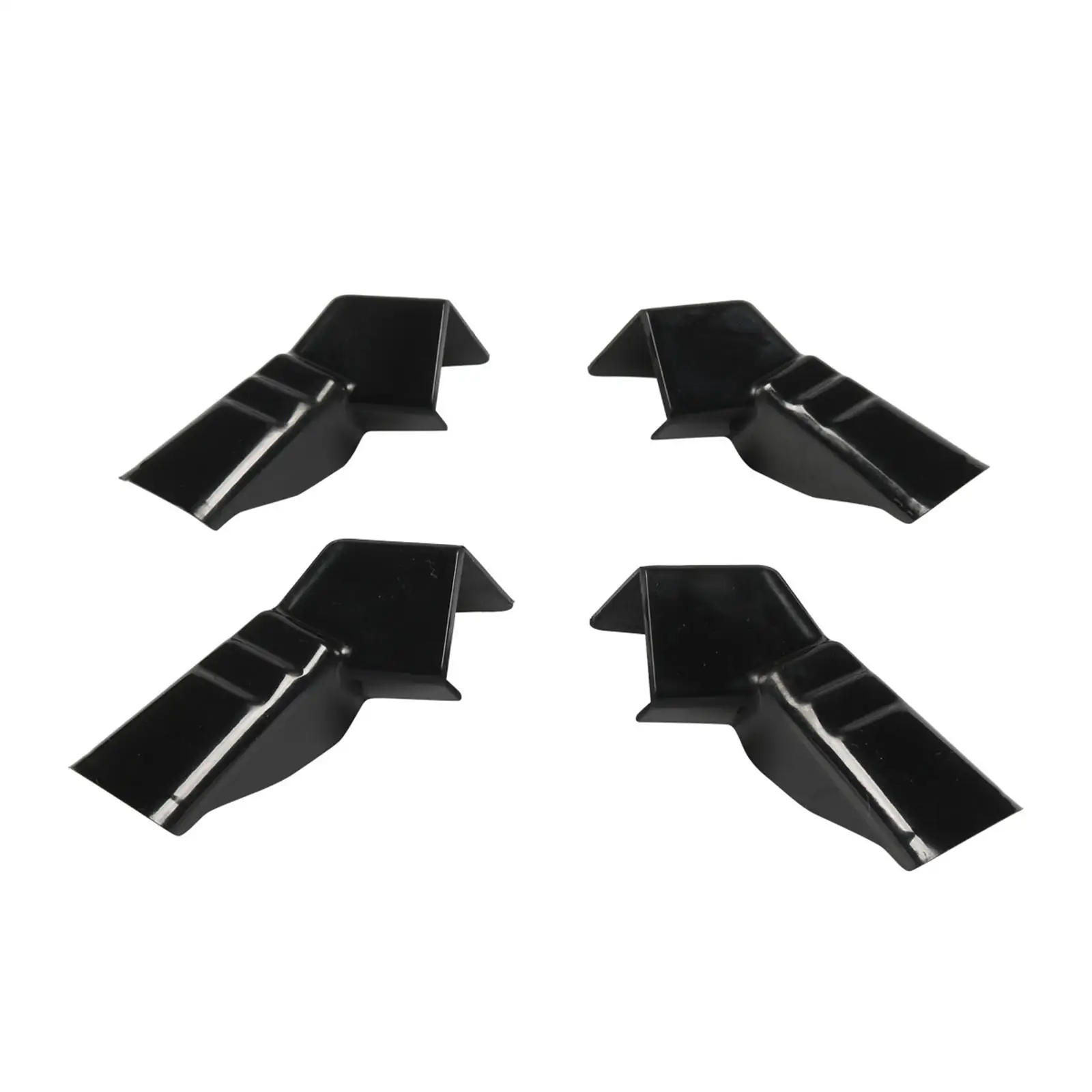 4Pcs Generic RV Rain Gutter Spouts Black Rain Gutter Nozzles for Camper