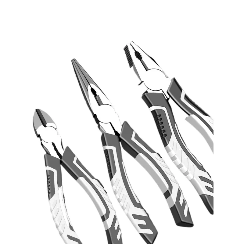 Vice, wire pliers, multi-functional pointed nose, oblique pliers, industrial grade labor-saving pliers