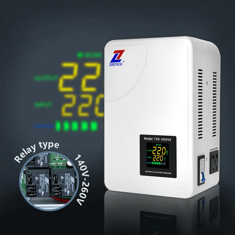 

Single Phase With Digital Display 1kva 2kva 3kva 5kva 8kva 10kva wall mount ac automatic voltage regulators/stabilizers