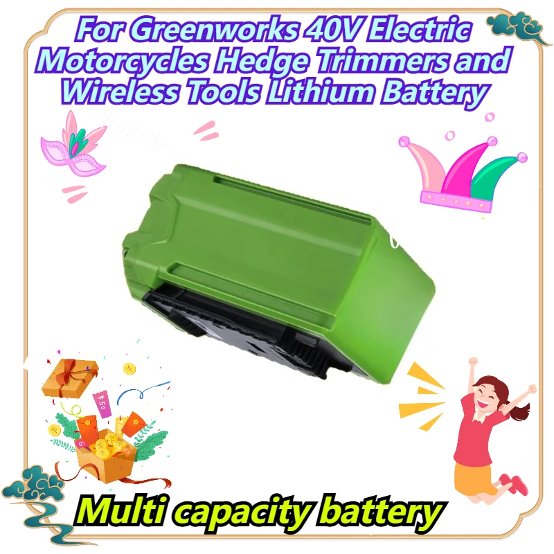 

Multi capacity battery For Greenworks 40V Electric Motorcycles Hedge Trimmers and Wireless Tools Lithium Battery