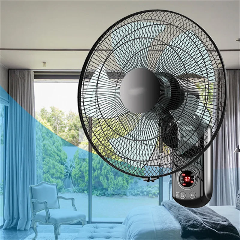 Intelligent Control Shake Head Mute Large Wind Power Wall-Mounted Fan - Image 5