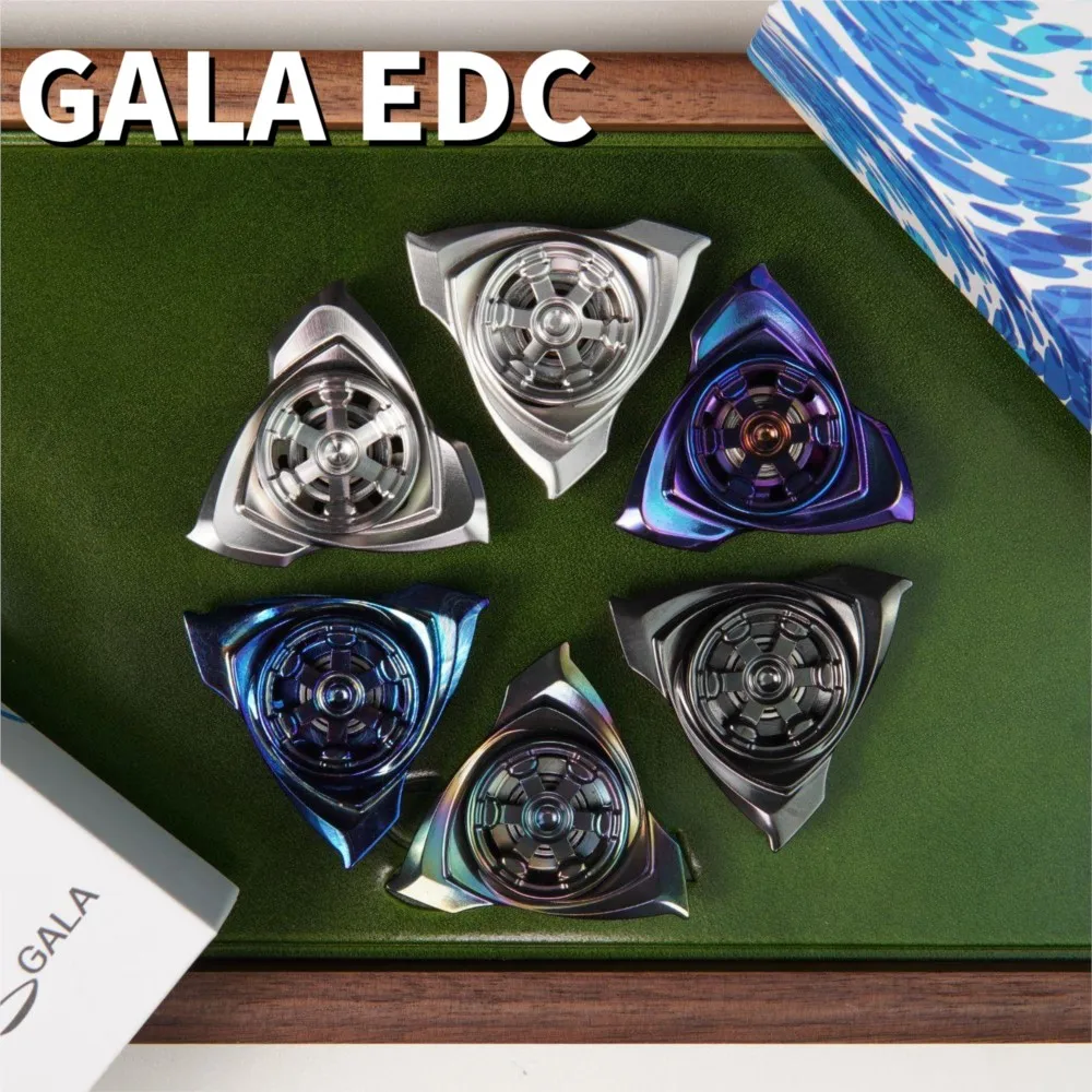GALA EDC Propeller Fidget Spinner Handling Feel Three-Bladed Fidget Spinner Anxiety Toys Fidget Toys Metal Original Designs