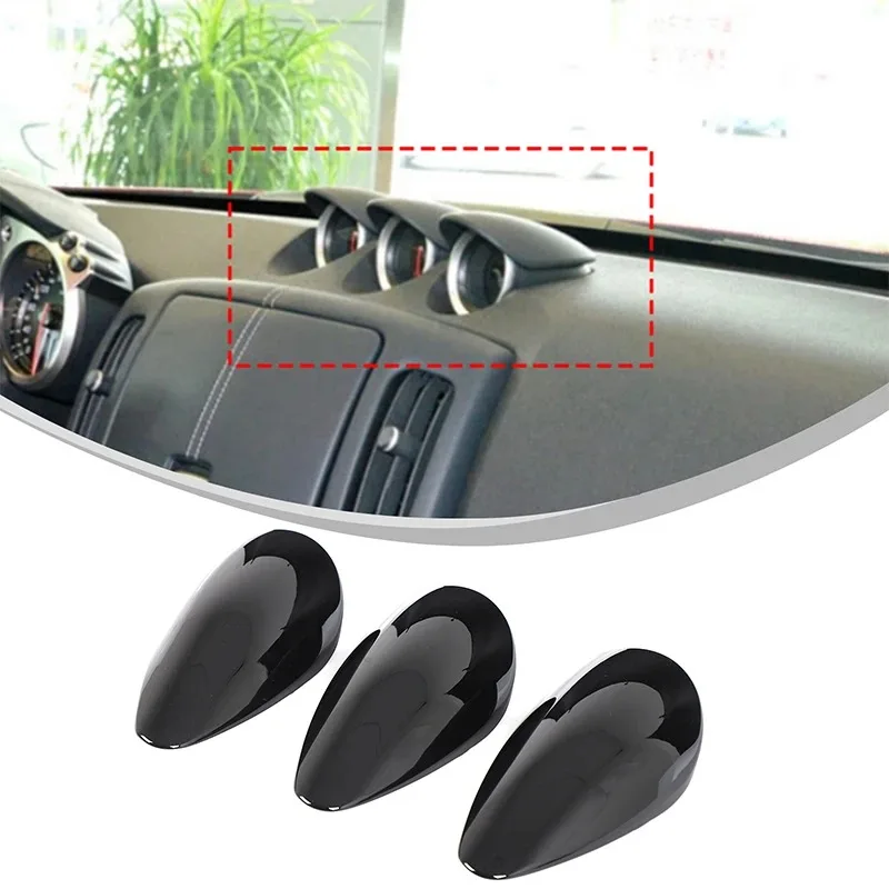 

For Nissan 370Z 400Z 2009-2020 ABS Carbon Fiber Car Center Console Dashboard Clock Cover Decorative Interior Car Accessories