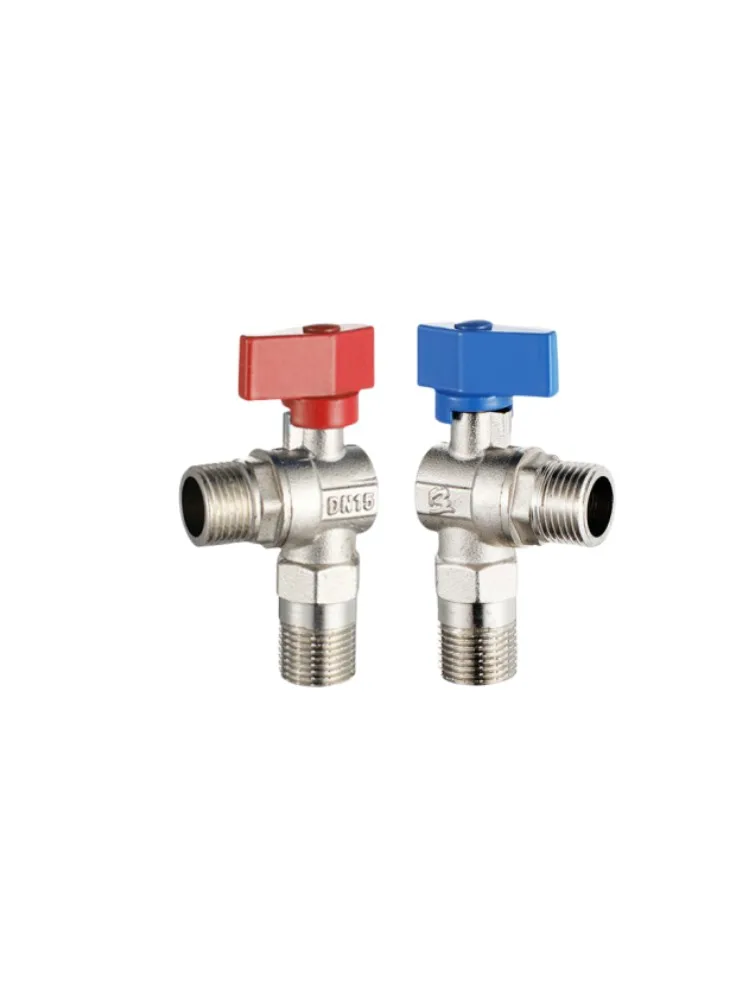 

Stainless Steel Hot and Cold Inlet Valve, Bathroom Faucet Stop Valve, Kitchen Sink Basin, Triangle Water Pressure Regulator