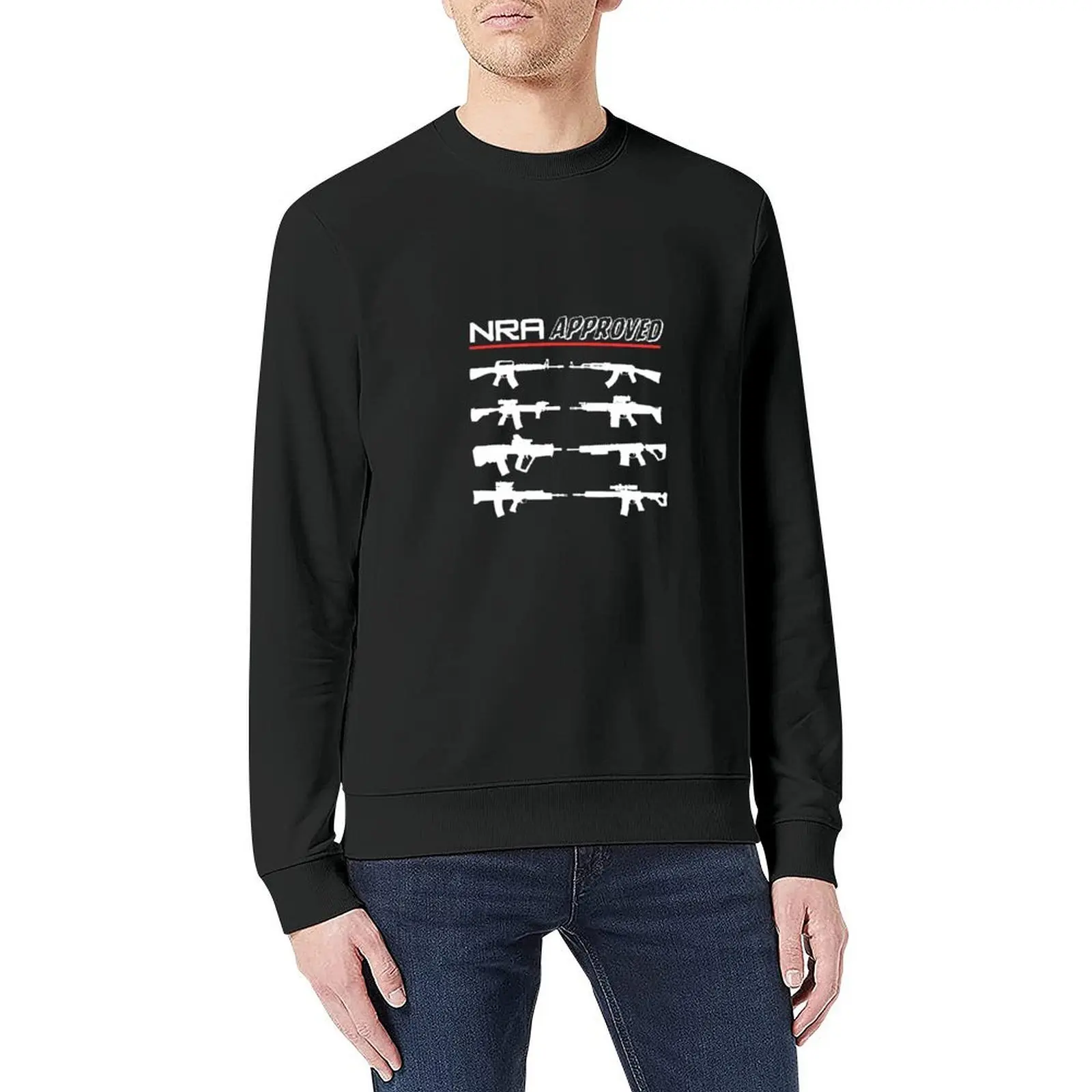 Jersey aprobado por NRA, ropa para hombre, ropa de otoño para hombre, camisetas gráficas, chaqueta de otoño para hombre, sudadera para hombre