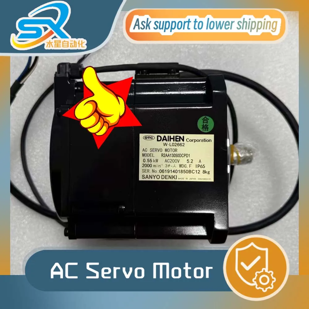

R2AA13050DCPD1 Sanyo OTC Servo Motor 0.55kw Motor Running In Good Condtion