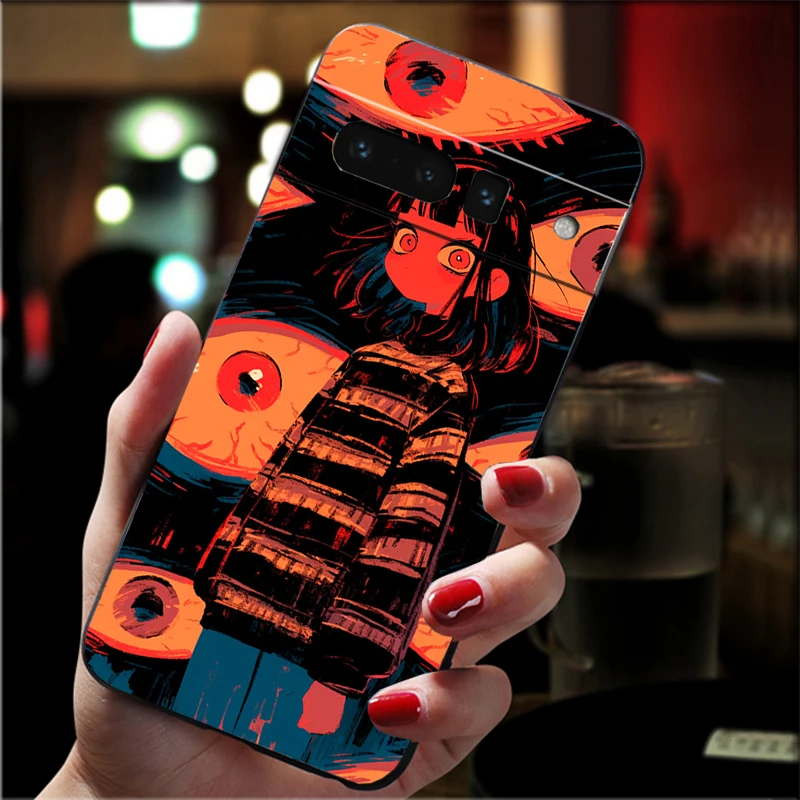 Ghost Girl Art Phone Case For Google Pixel 10 9 Pro XL 9A 8 7 6 Pro Pixel 8A 7A 6A Pixel 8 7 6 5